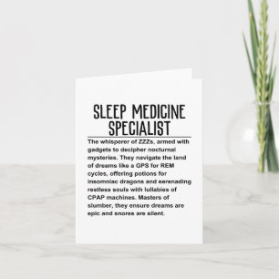 Carte Spécialiste en médecine du sommeil