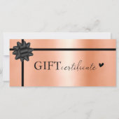 Carte Spécifique au client, Logo Certificat cadeau d'ent (Devant)