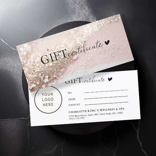 Carte Spécifique au client, Logo, Parties scintillant, E