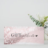 Carte Spécifique au client, parties scintillant rose-arg (Debout devant)