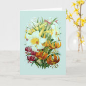 Carte Speciies de Lilium (Fleur jaune)