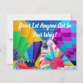 Carte Spectacle de ballon à air chaud (Devant)