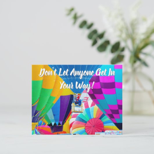 Carte Spectacle de ballon à air chaud (Debout devant)