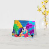 Carte Spectacle de ballon à air chaud (Fleur jaune)