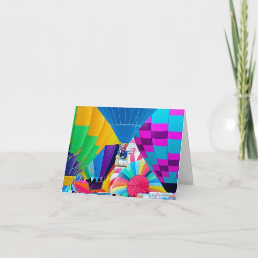 Carte Spectacle de ballon à air chaud (Devant)