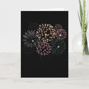 Carte Spectacle de feu d'artifice de finale géant du 4 j