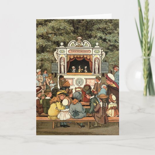 Carte Spectacle de marionnettes de poinçon et de Judy " (Devant)