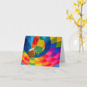 Carte Spectacle de Montgolfières (Fleur jaune)