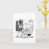 Carte Spectacle de Punch et Judy avec un policier (Fleur jaune)