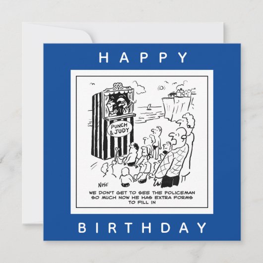 Carte Spectacle de Punch et Judy sur le dessin animé de  (Devant)