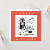 Carte Spectacle de Punch et Judy sur le dessin animé de  (Devant/Arrière en situation)