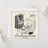 Carte Spectacle Punch & Judy sur la plage (Devant/Arrière en situation)