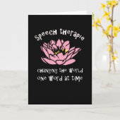 Carte Speech (Fleur jaune)