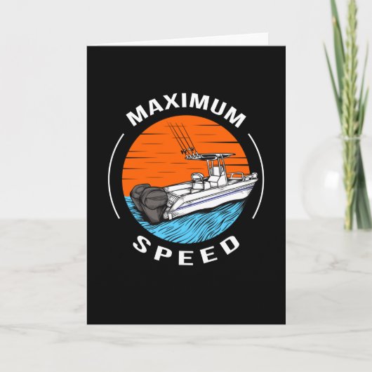 Carte Speedboat Racing Bateau Motorboat Capitaine (Devant)