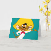 Carte SPEEDY GONZALES™ Debout (Fleur jaune)