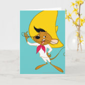 Carte SPEEDY GONZALES™ Moustache (Fleur jaune)