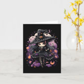 Carte Spellbound Spirits Halloween Witch Art (Fleur jaune)
