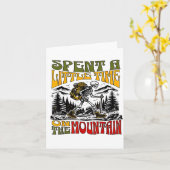 Carte Spent A Little Time On The Mountain - Skeleton Hik (Fleur jaune)