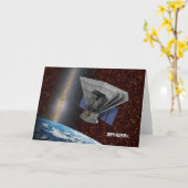 Carte SPHEREx Chasseur Galaxy Spacecraft (Fleur jaune)