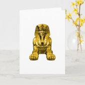 Carte Sphinx égyptien (Fleur jaune)