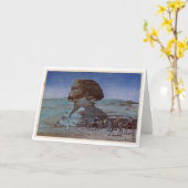 Carte Sphinx(Nuit), Hiroshi Yoshida, Découpe (Fleur jaune)