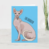Carte Sphynx cat (Devant)