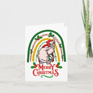 Carte Sphynx Chat Joyeux Noël