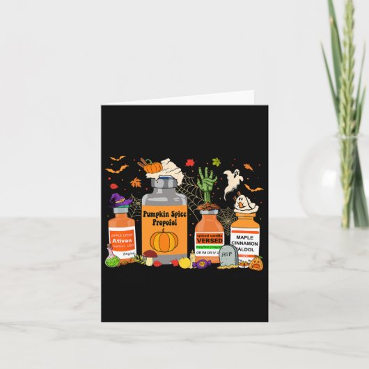 Carte Spice citrouille Propofol Ativan Versed Haldol Hal (Devant)