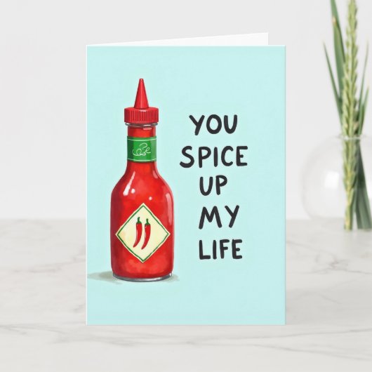 Carte Spice Up My Life Hot Sauce Card (Devant)
