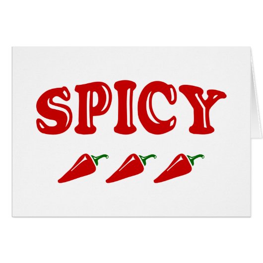CARTE SPICY (Devant horizontal)
