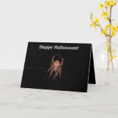Carte Spider Halloween (Fleur jaune)