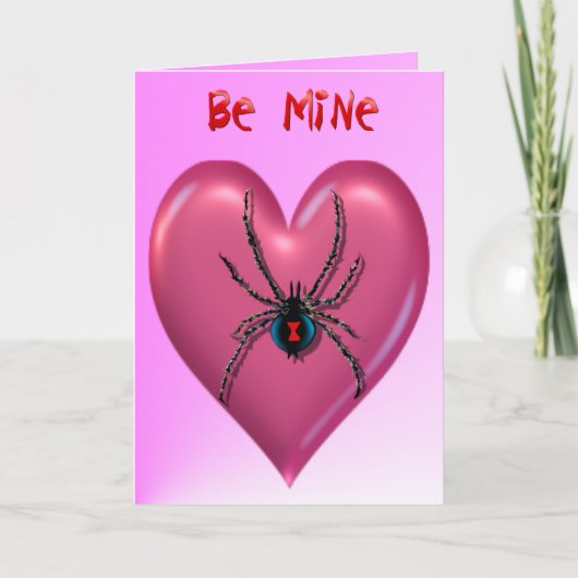 Carte Spider Heart Valentine (Devant)