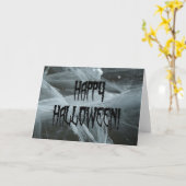 Carte Spider Leg Halloween et Eerie Arrière - plan Card (Fleur jaune)