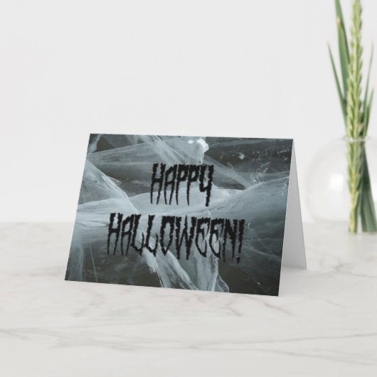 Carte Spider Leg Halloween et Eerie Arrière - plan Card (Devant)