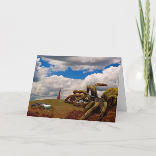 Carte Spider Science-Fiction Collage (Devant)