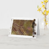 Carte Spider Web #1 (Fleur jaune)