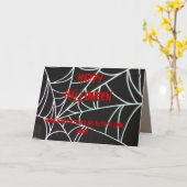 Carte SPIDER WEB< WITTER AND BAT Card (Fleur jaune)