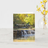 Carte Spilling Over The Road Thinking Of You Card (Fleur jaune)