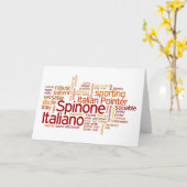 Carte Spinone Italiano (Fleur jaune)