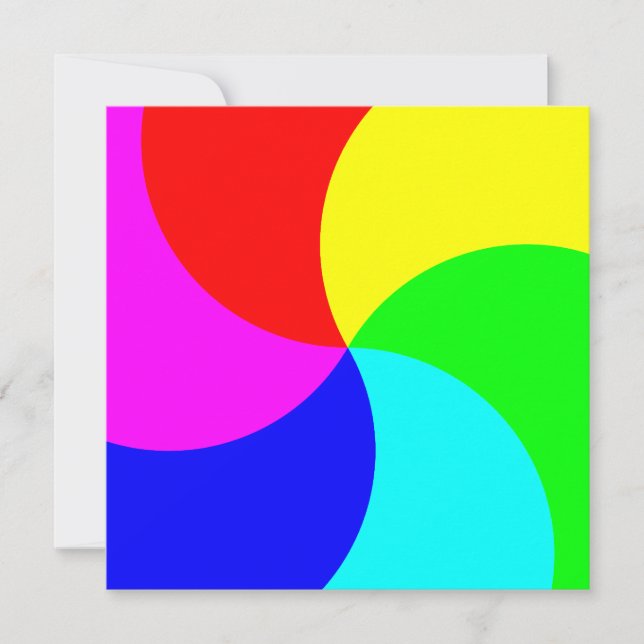 Carte Spirale arc-en-ciel primaire (Devant)