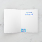 Carte Spirale Bleue Obtenez De Bons Encouragements (Intérieur)