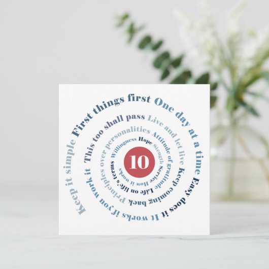 Carte Spirale Slogan (Debout devant)