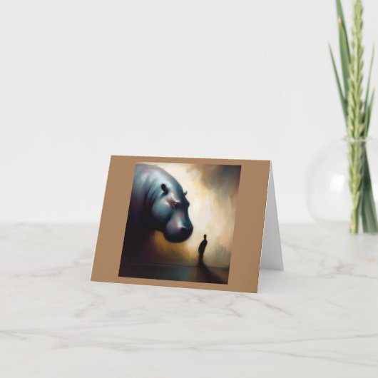 Carte Spirit Animal Hippopotamus 2 (Devant)