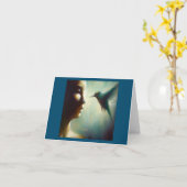 Carte Spirit Animal Hummingbird 4 (Fleur jaune)