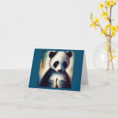 Carte Spirit Animal Panda 1 (Fleur jaune)