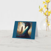 Carte Spirit Animal Peacock 2 (Fleur jaune)