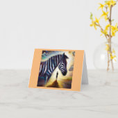 Carte Spirit Animal Zebra 1 (Fleur jaune)