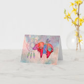 Carte Spirit Bear Blank Notecard (Fleur jaune)