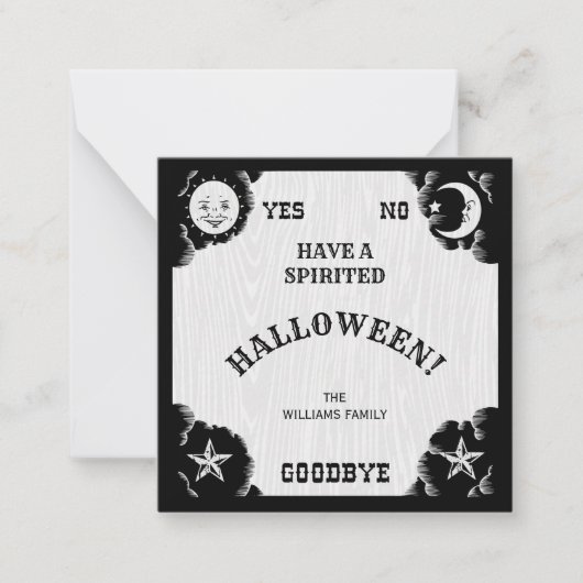 Carte Spirit Board Halloween Little Note (Devant)