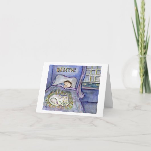 Carte Spirit Kitty Chat Condolence Art Sympathy Card (Devant)